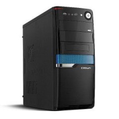 Комп'ютерний корпус CROWN CMC-SM160 BlackBlue - Серія Smart з блоком живлення 500W Smart