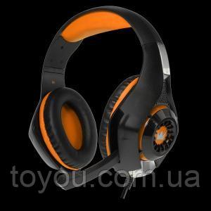 Ігрова гарнітура CROWN CMGH-102T USB Orange