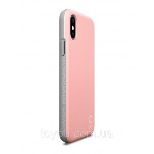 Чехол Patchworks LEVEL ITG для iPhone X, розовый