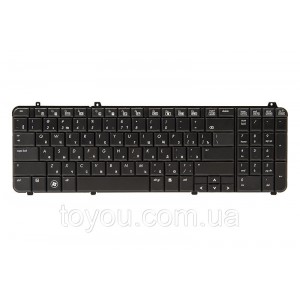 Клавіатура для ноутбука HP Pavilion DV6-1000, DV6T-1000 чорний, чорний кадр