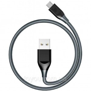 Дата кабель USB 2.0 AM to Type-C 1.0m ATC5 Nylon Grey Tronsmart (235692)